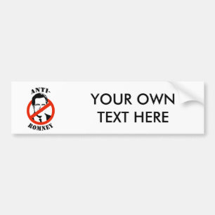 ANTI-ROMNEY - BUMPER STICKER