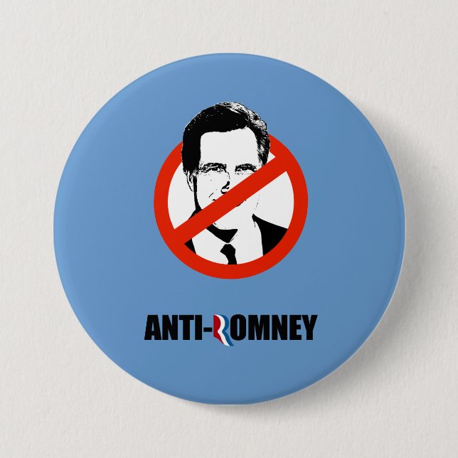 ANTI-ROMNEY -.png 7.5 Cm Round Badge (Front)