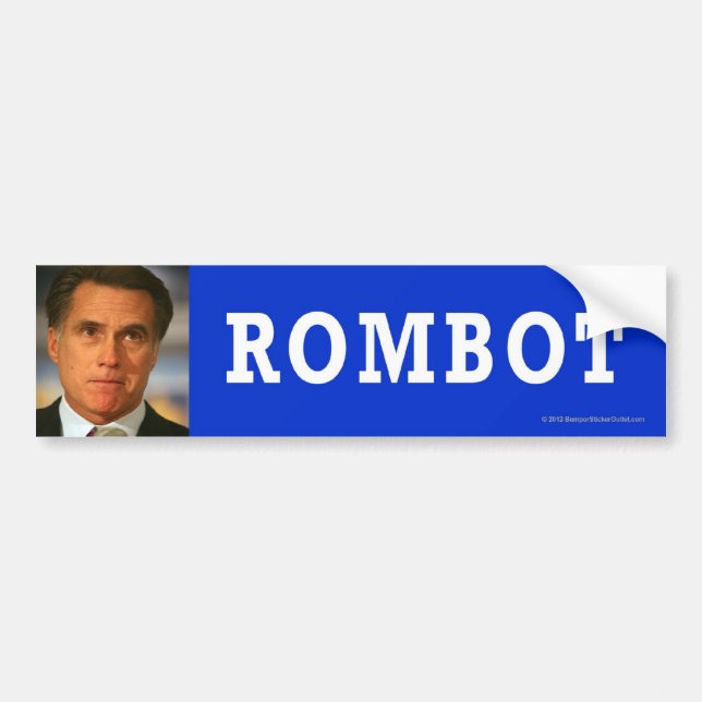 Anti-Romney sticker Rombot (Front)