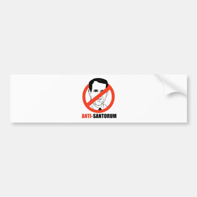 Anti-Santorum- Bumper Sticker (Front)