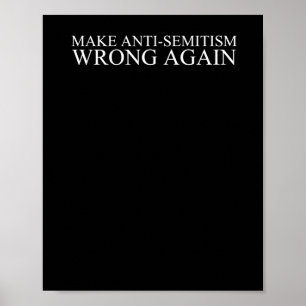 Anti-semitism Wrong Again Poster