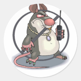 Anti-Snitch Classic Round Sticker