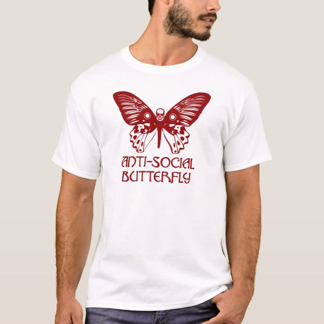 Anti-Social Butterfly T-Shirt (Front)