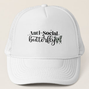 Anti-Social Butterfly Trucker Hat