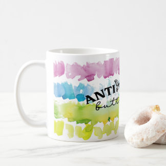 Anti Social Butterfly Watercolor Ceramic Mug