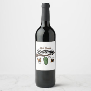 Anti Social Butterfly Wine Label