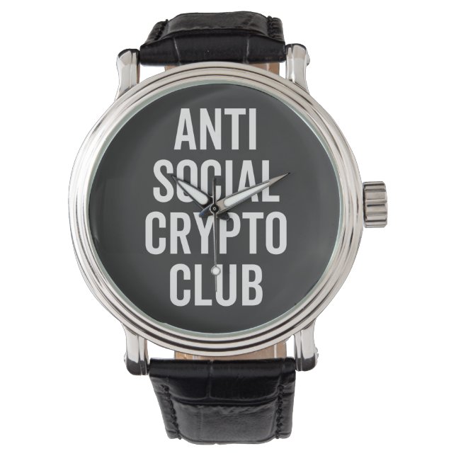 Anti Social Crypto Club Watch (Front)