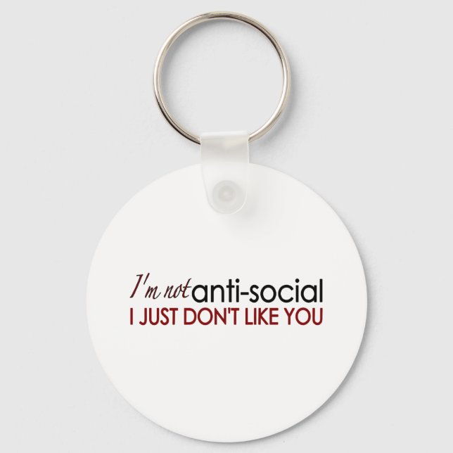 Anti-Social Key Ring (Front)