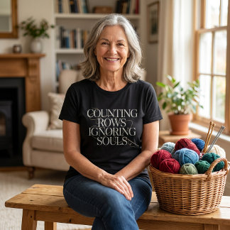 Anti Social Knitting Club Gothic Counting Rows T-Shirt