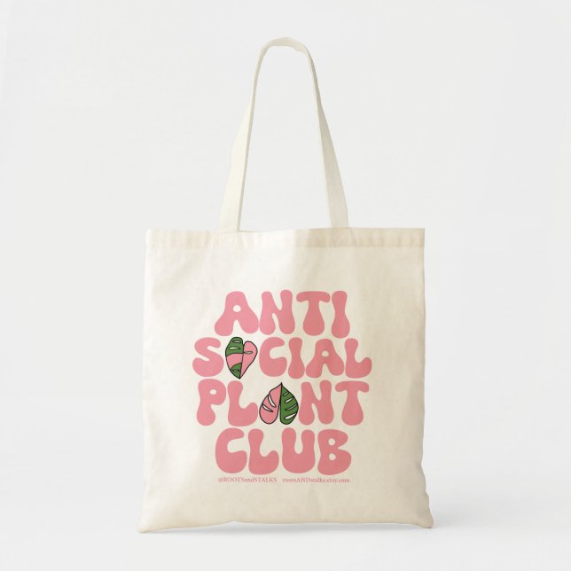 Anti Social Plant Club - Canvas Bag House Plants (Front)