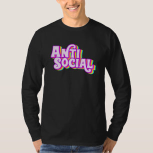 Anti Social Rainbow Introvert Introverted Homebody T-Shirt