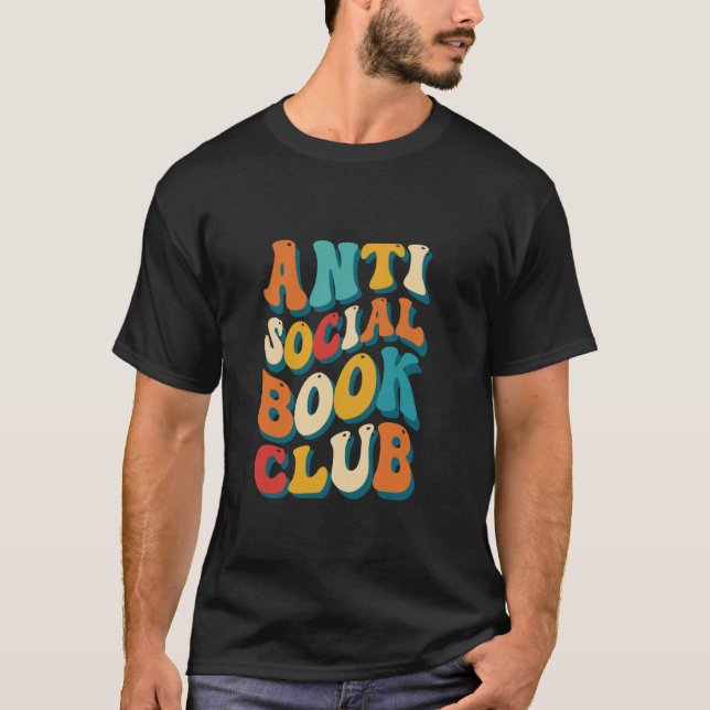 Anti-Social Reading Club Book Lovers T-Shirt (Front)