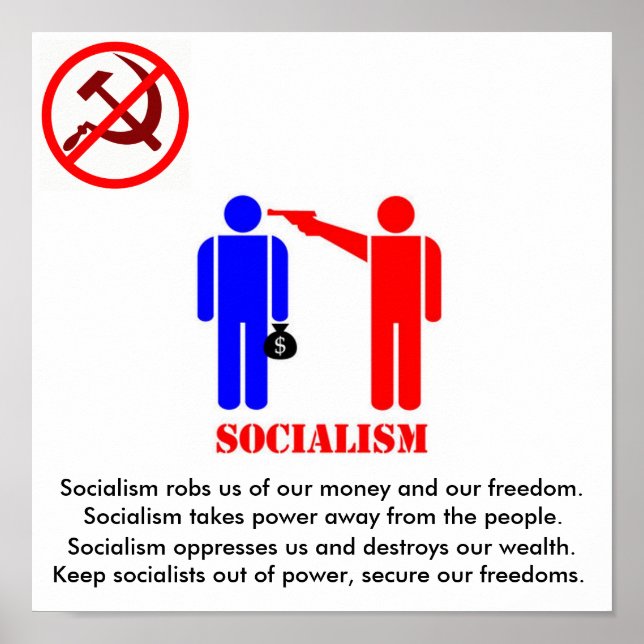 Anti-Socialism Poster (Front)
