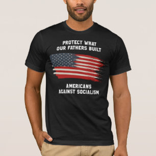 Anti Socialism USA 4th Of July Capitalism Freedom T-Shirt
