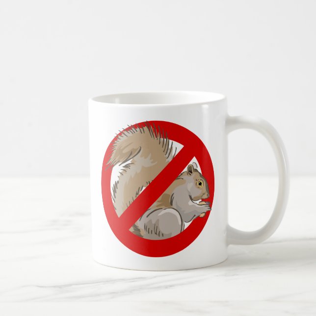 Anti-Squirrel Coffee Mug (Right)