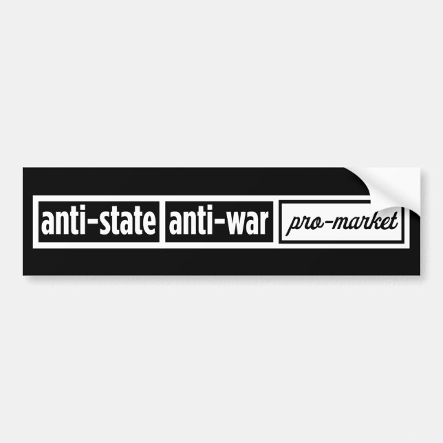 Anti-State Bumper Sticker (Front)