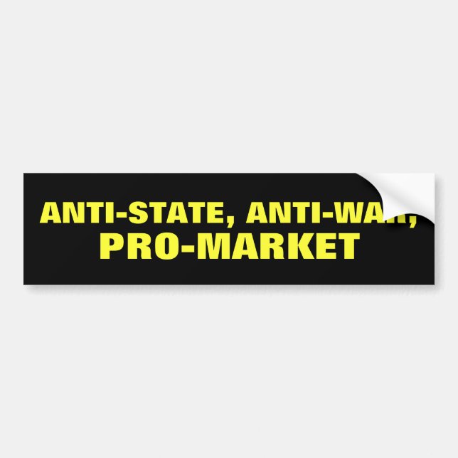 Anti-State Bumper Sticker (Front)