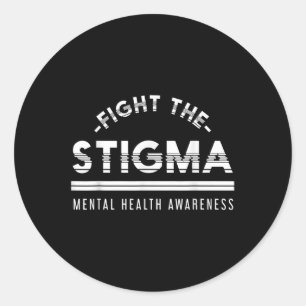 Anti - Stigma Mental Health Awareness Classic Round Sticker