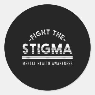 Anti - Stigma Mental Health Awareness Tank Top Classic Round Sticker