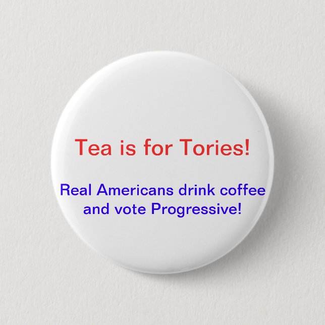 Anti Tea Party 6 Cm Round Badge (Front)