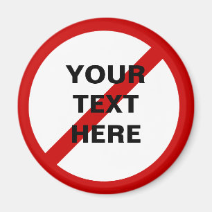 Anti- Template Circle with Slash Magnet