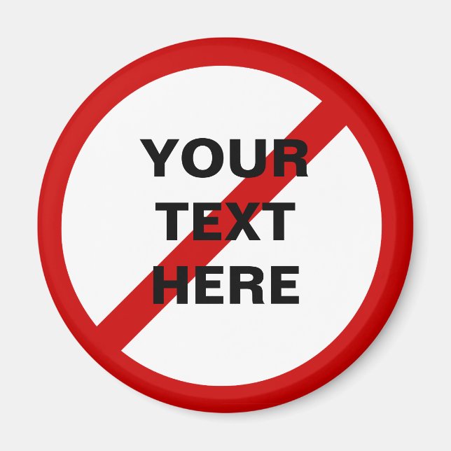 Anti- Template Circle with Slash Magnet (Front)