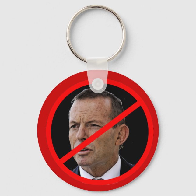 Anti Tony Abbott Key Ring (Front)