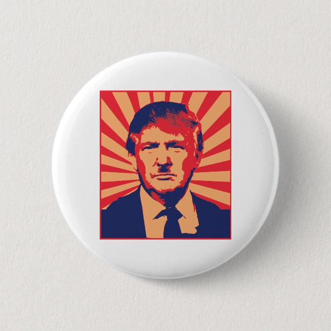 Anti-Trump 6 Cm Round Badge (Front)