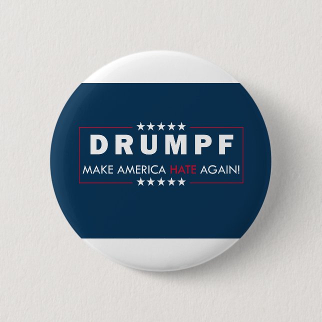 Anti-Trump 6 Cm Round Badge (Front)