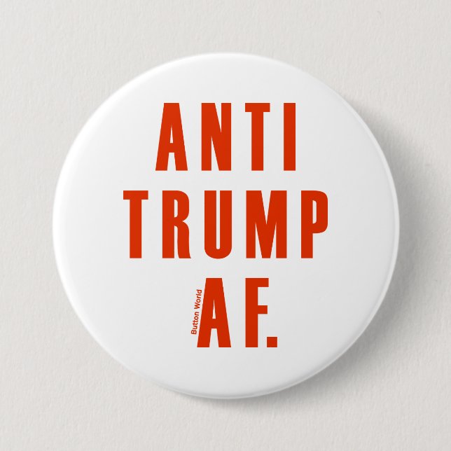 Anti Trump 7.5 Cm Round Badge (Front)