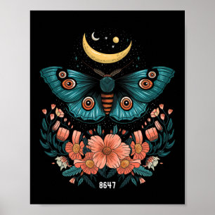 Anti Trump 8647 86 47 Floral Impeach Trump Impeach Poster