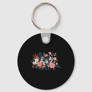 Anti Trump 8647 Floral Resist 86 47 Impeach Trump Key Ring