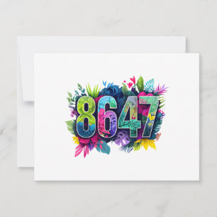 Anti Trump 8647 Floral Resist 86 47 Impeach Trump  Save The Date