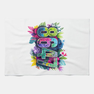 Anti Trump 8647 Floral Resist 86 47 Impeach Trump Tea Towel