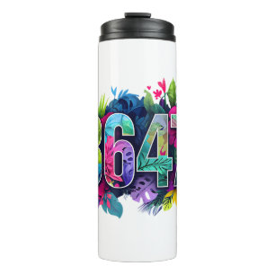Anti Trump 8647 Floral Resist 86 47 Impeach Trump Thermal Tumbler