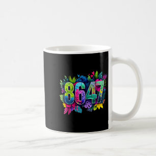 Anti trump 8647 floral resist 86 47 impeach trumpA Coffee Mug