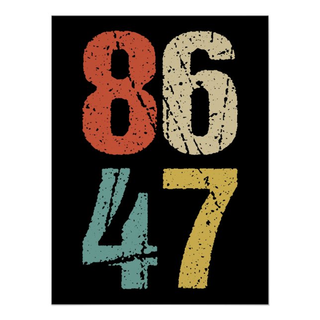 Anti-Trump - 86 47 I Poster (Front)