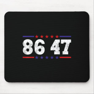 Anti Trump 86 47 Political Humour Retro Vintage Mouse Pad