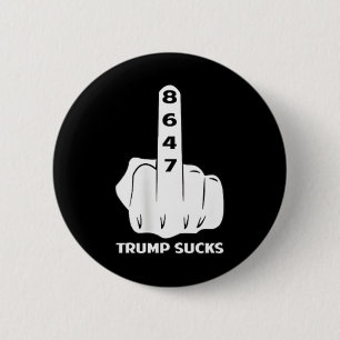 Anti Trump 86 47 Retro Impeach 47 Anti-trump Vance 6 Cm Round Badge