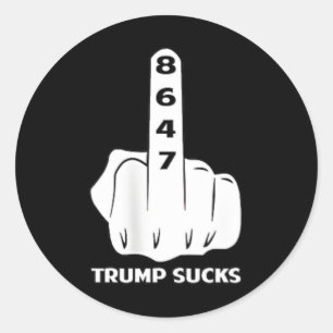 Anti Trump 86 47 Retro Impeach 47 Anti-trump Vance Classic Round Sticker