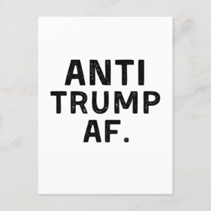 Anti Trump AF American Democracy  Postcard