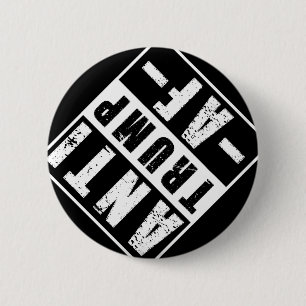 Anti Trump Af Shirt Bold Liberal Political Humour 6 Cm Round Badge