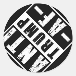 Anti Trump Af Shirt Bold Liberal Political Humour Classic Round Sticker