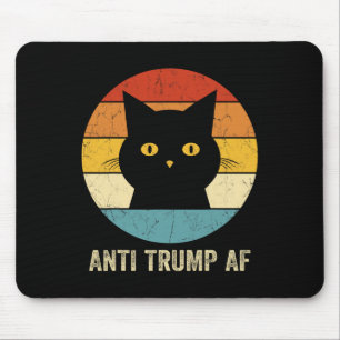 Anti Trump Af Tee Retro Funny Anti Trump Cat _1 Mouse Pad