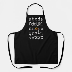 Anti-Trump Alphabet - Nope V Apron