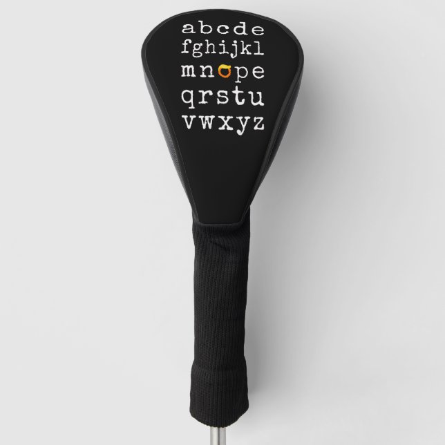 Anti-Trump Alphabet - Nope V Golf Head Cover (Front)
