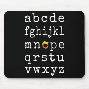 Anti-Trump Alphabet - Nope V Mouse Pad
