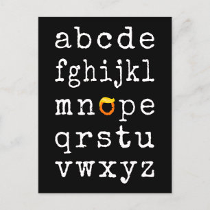 Anti-Trump Alphabet - Nope V Postcard