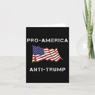 Anti-trump American Usa Flag Card