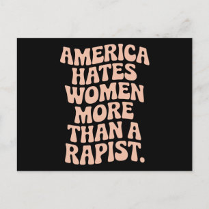 Anti Trump Anti MAGA Protest Feminist Activist  Postcard
